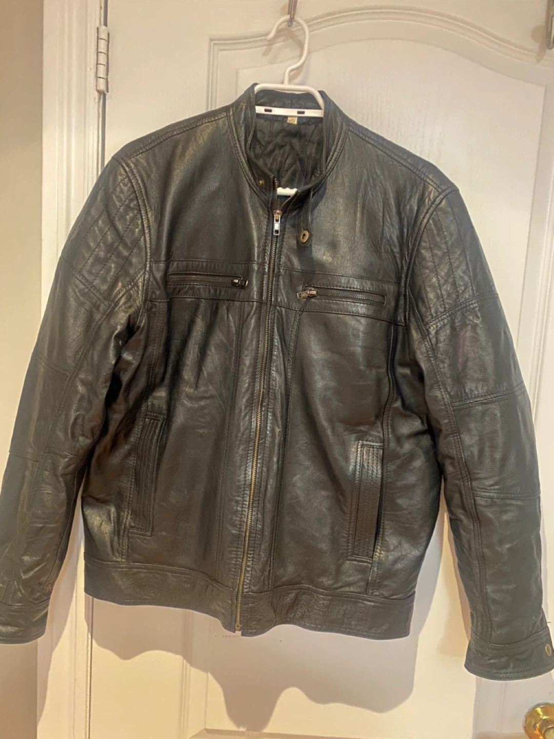 Men's Black Leather Jacket