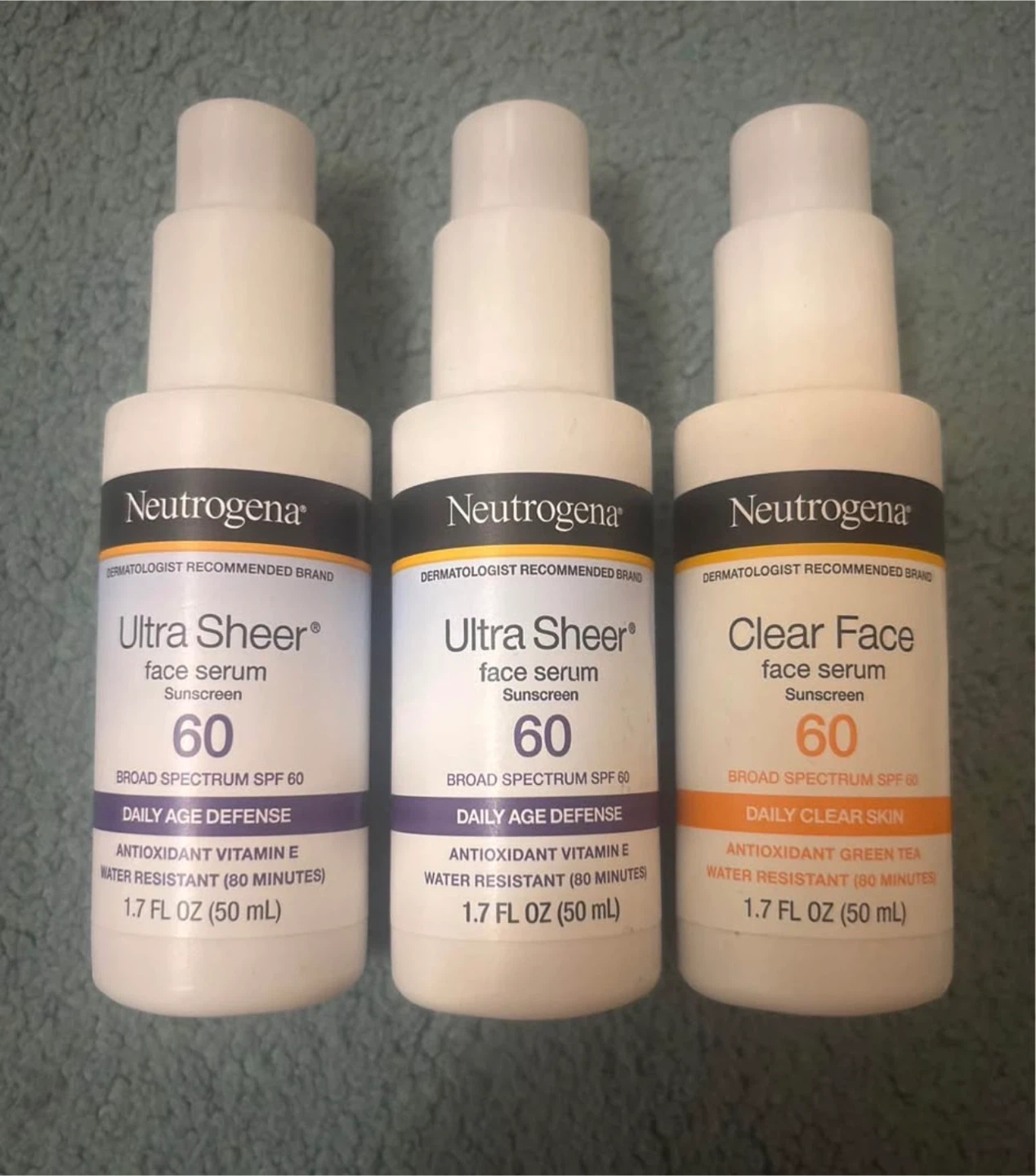 Neutrogena Sunscreen Lot (3x)