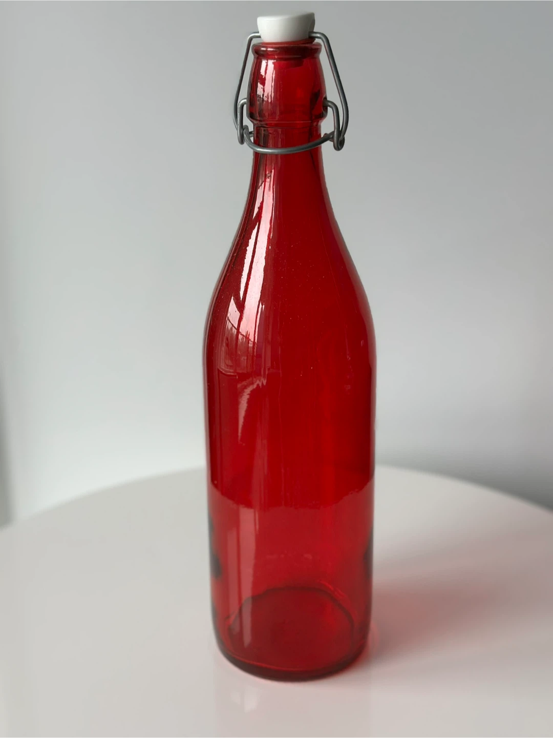 🥕 Set of 3 Swing-Top Glass Bottles – Red, Clear & Blue 🍶✨ - photo 2