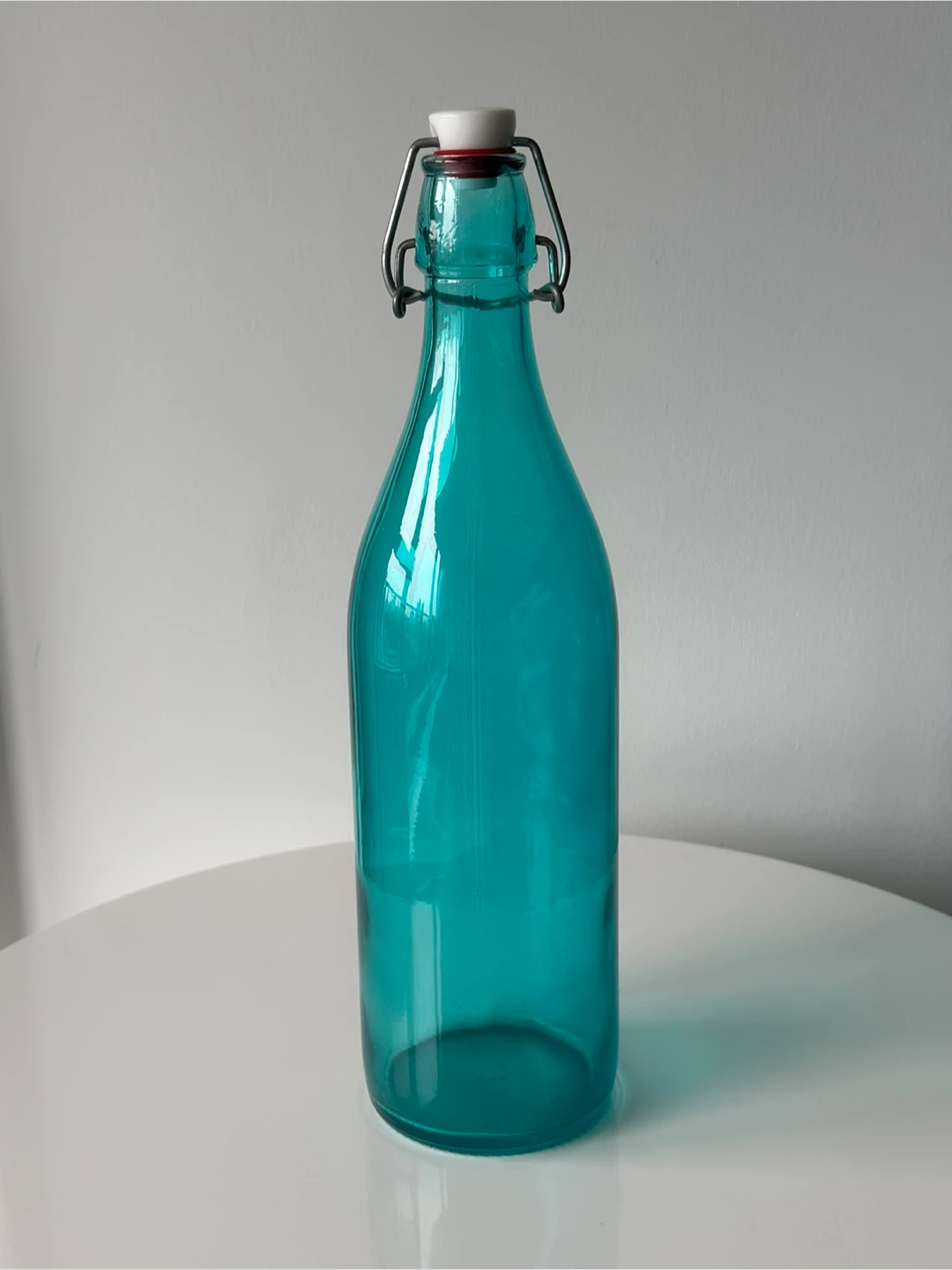 🥕 Set of 3 Swing-Top Glass Bottles – Red, Clear & Blue 🍶✨ - photo 3