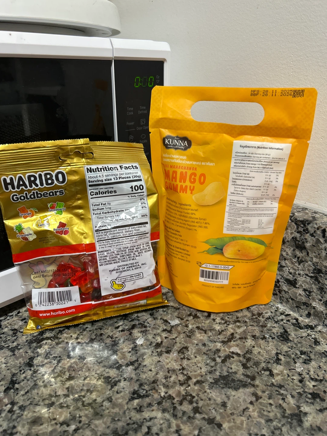 🆓 Haribo Goldbears and Kunna Mango Gummy Candy 🥕 - photo 2