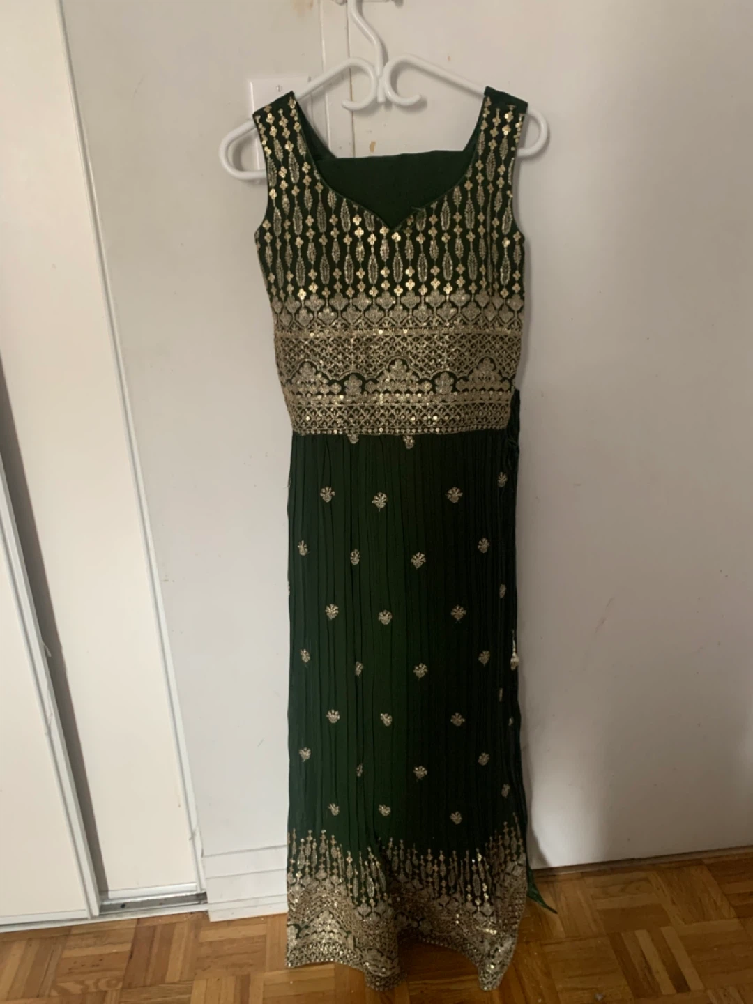 Raja rani Green salwar Kameez Indian Outfit with Jewellery Set