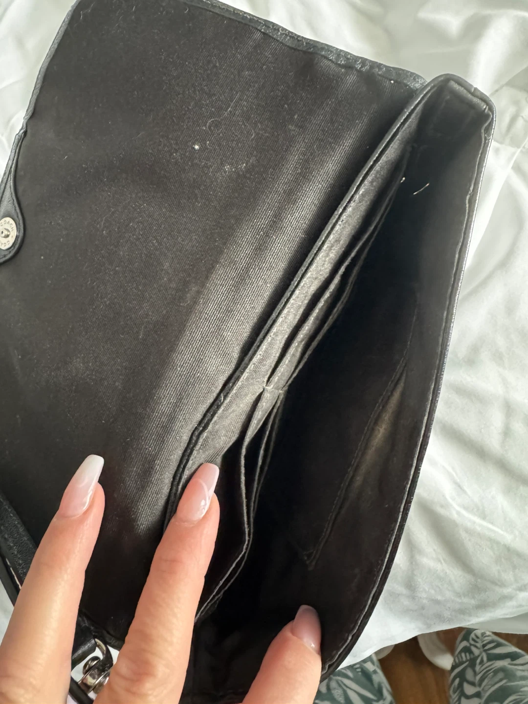 Coach Black Leather Wristlet Clutch - photo 2