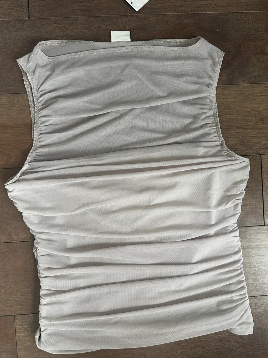 New Abercrombie Ruched Mesh Tank Top - Medium