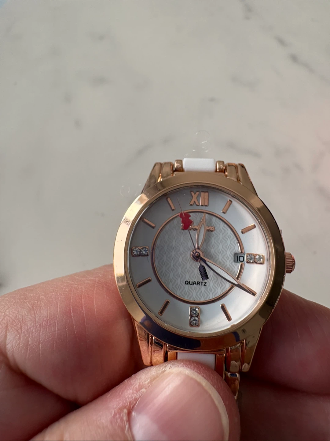 Elegant Rose Gold & White Women’s Watch – Quartz – With Box - photo 4