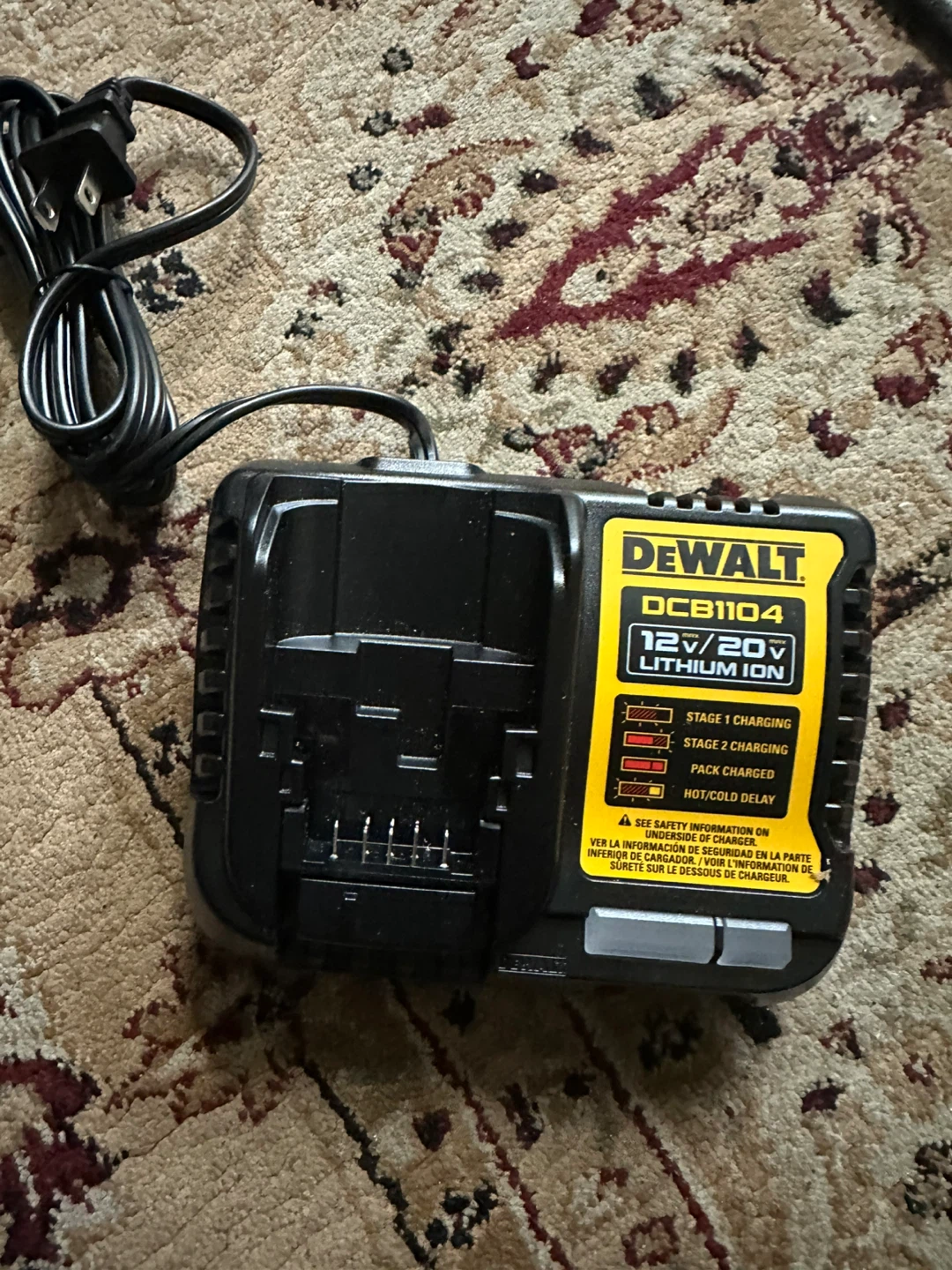 DEWALT DCB1104 12V/20V MAX Lithium Ion Battery Charger