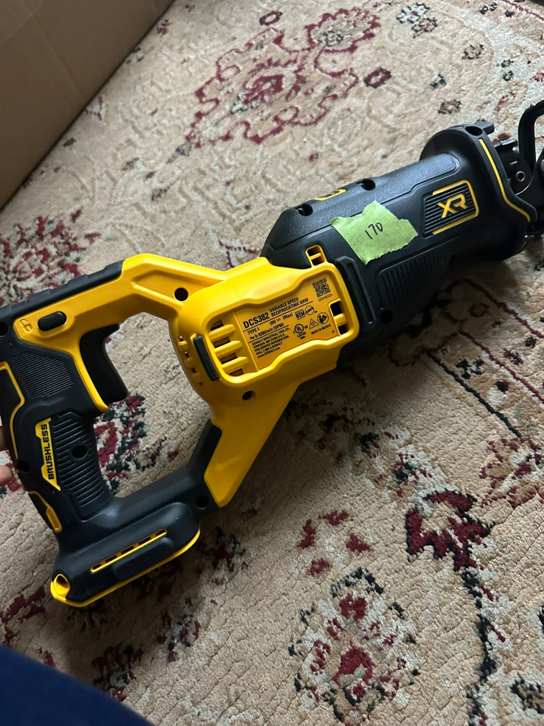 DEWALT DCS382 XR 20V Brushless Variable Speed Reciprocating Saw