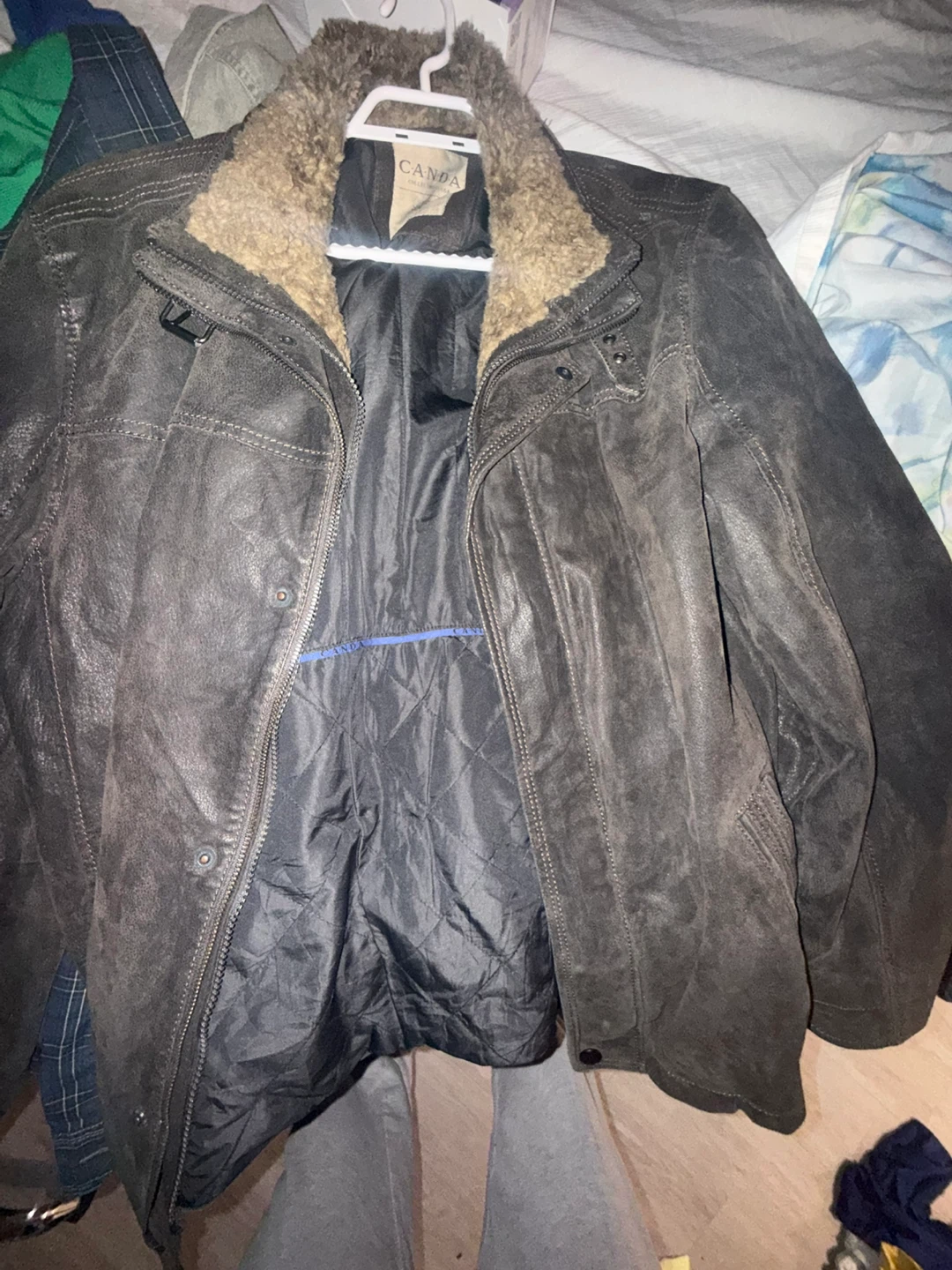Outdoor fun Leather jacket!❤️