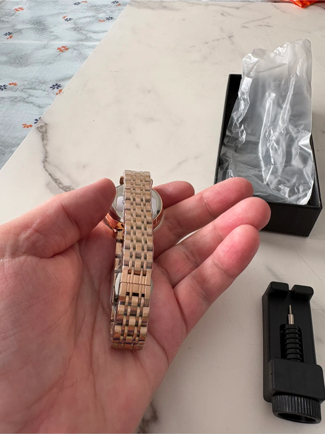 DEDIMA Rose Gold Women’s Watch – Crystal Dial – Boxed - photo 5