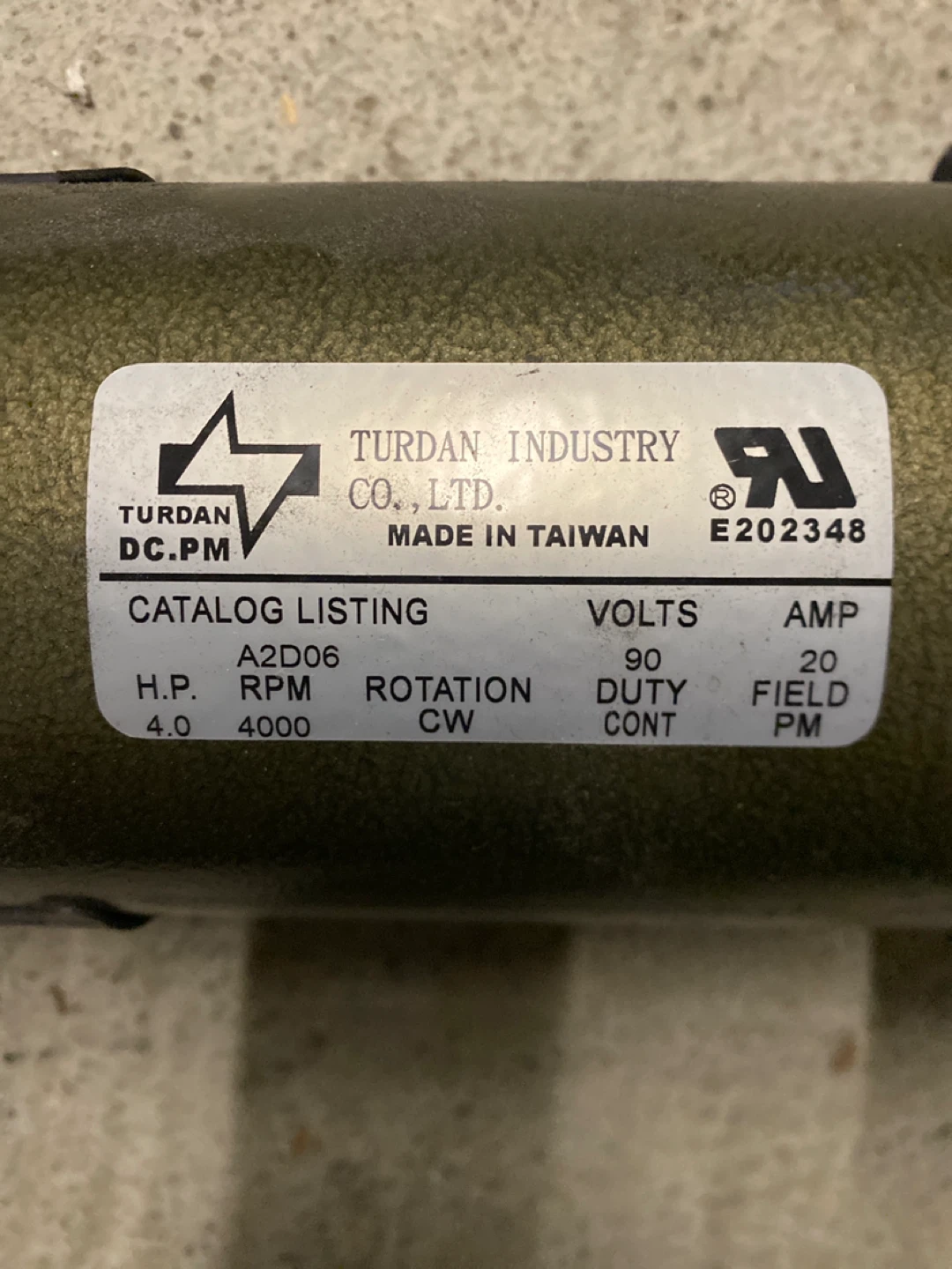 Turdman DC.PM Motor A2D06 - photo 2