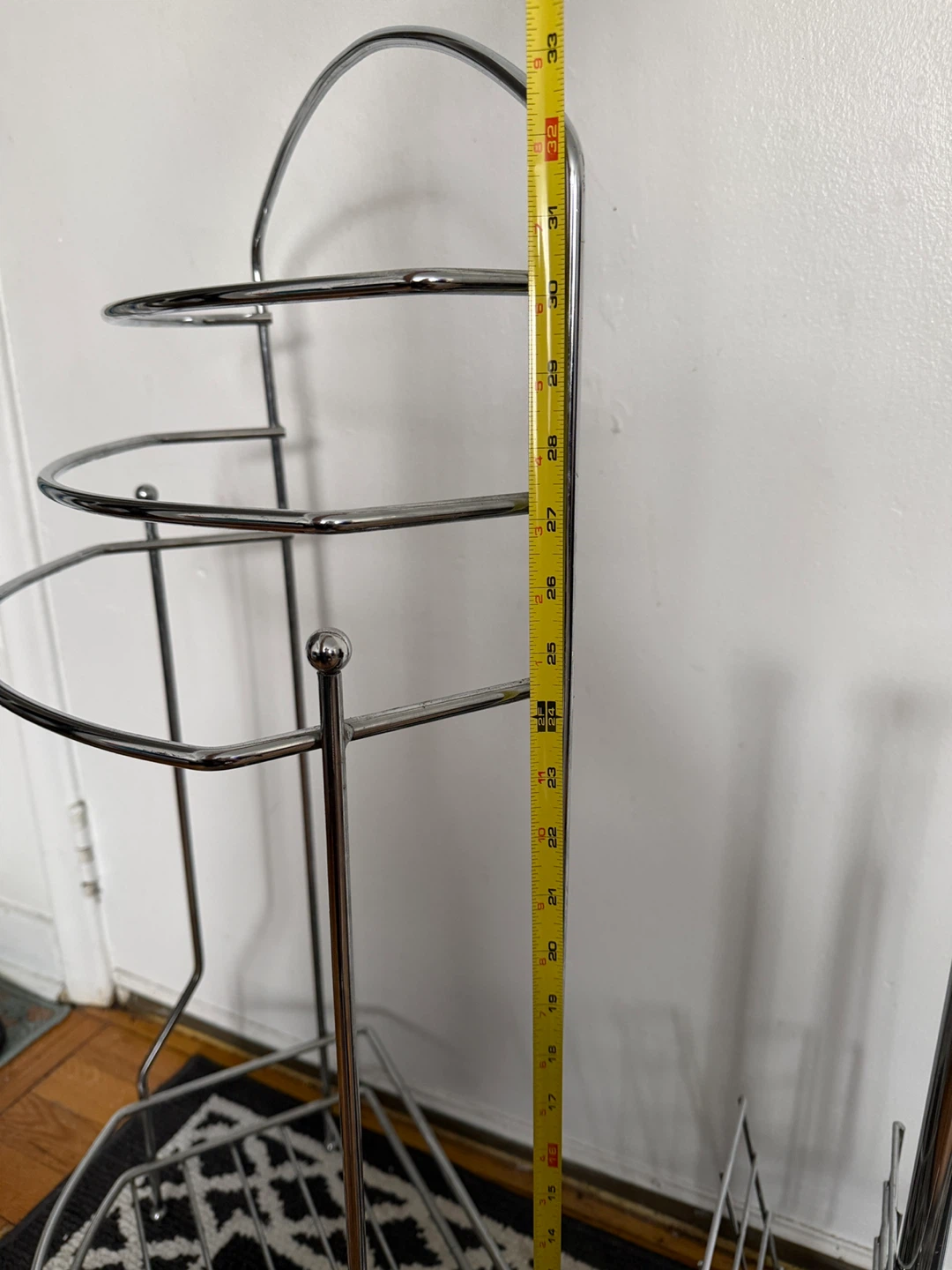 Chrome Towel Rack and Magazine Stand - photo 5