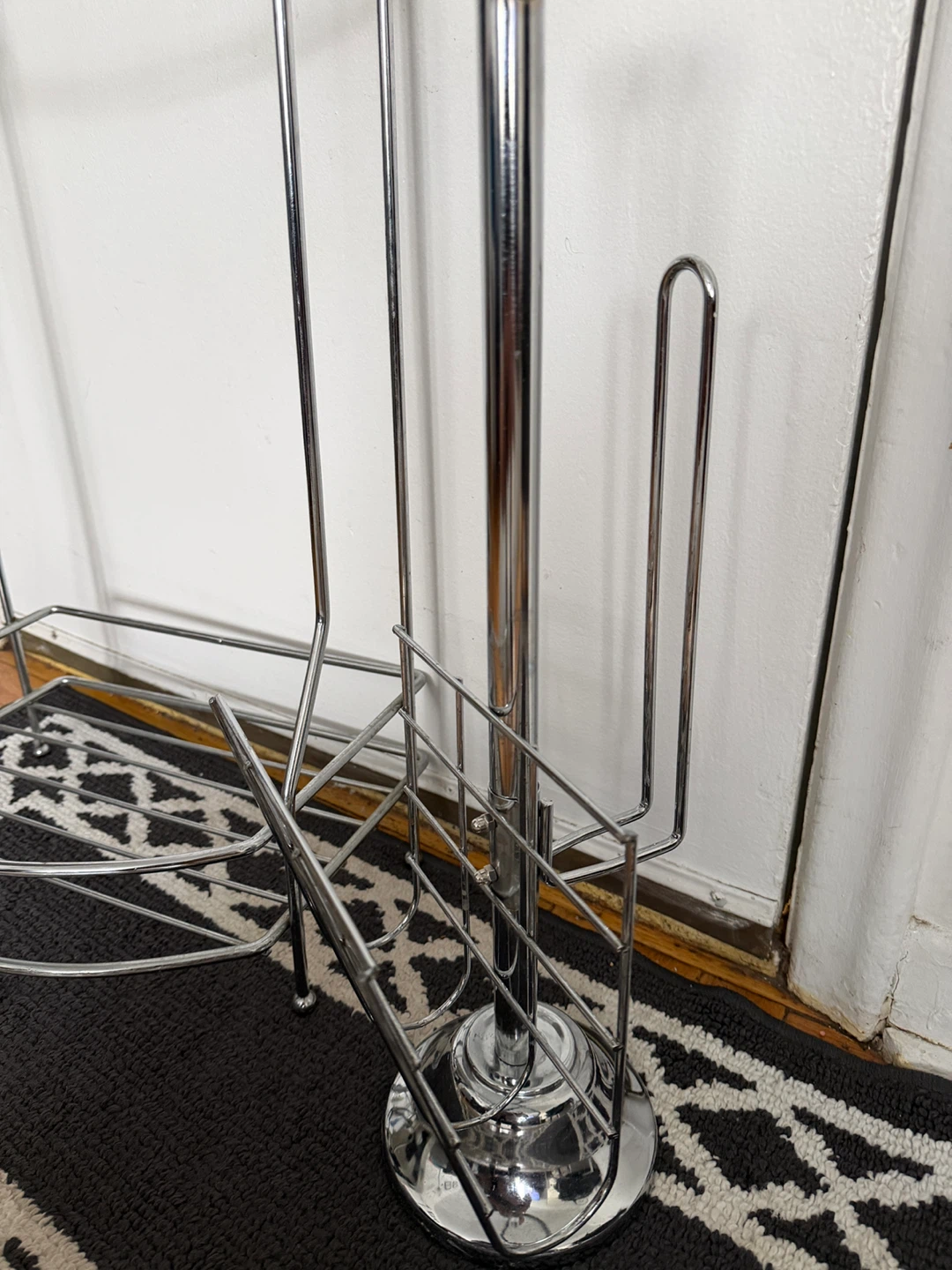 Chrome Towel Rack and Magazine Stand - photo 2