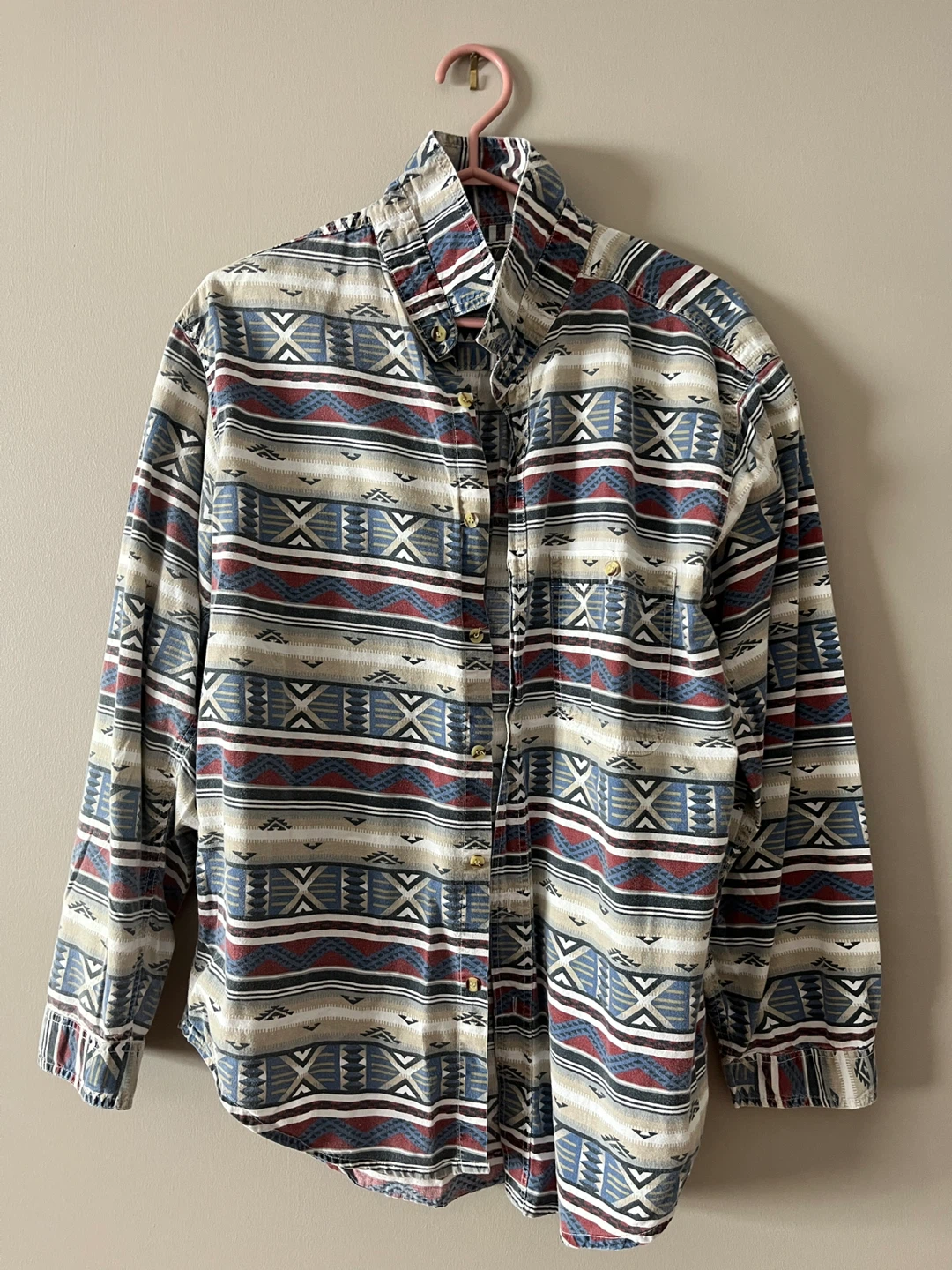 Mens Long Sleeve Button-Up Shirts (Lot of 5)