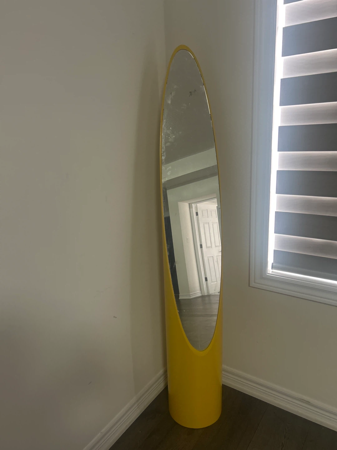 Yellow Oval Full Length Mirror