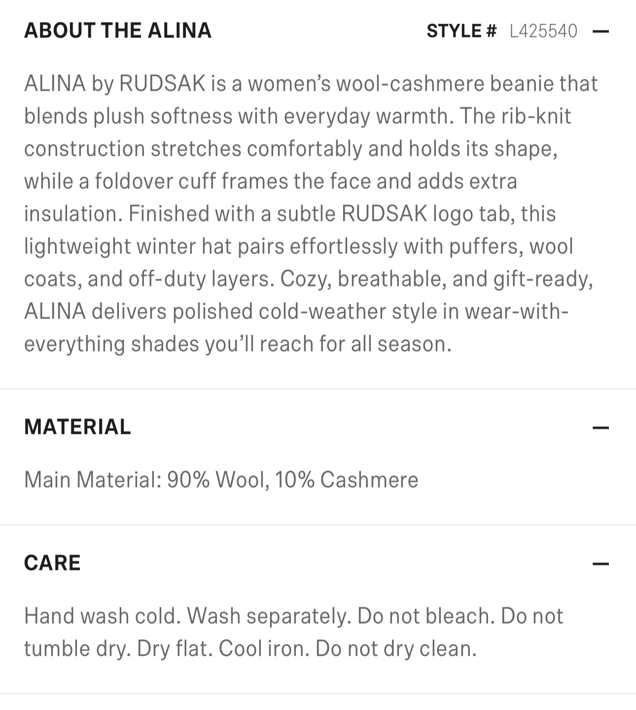 New Rudsak Women’s Wool-Cashmere Blend Beanie - photo 5