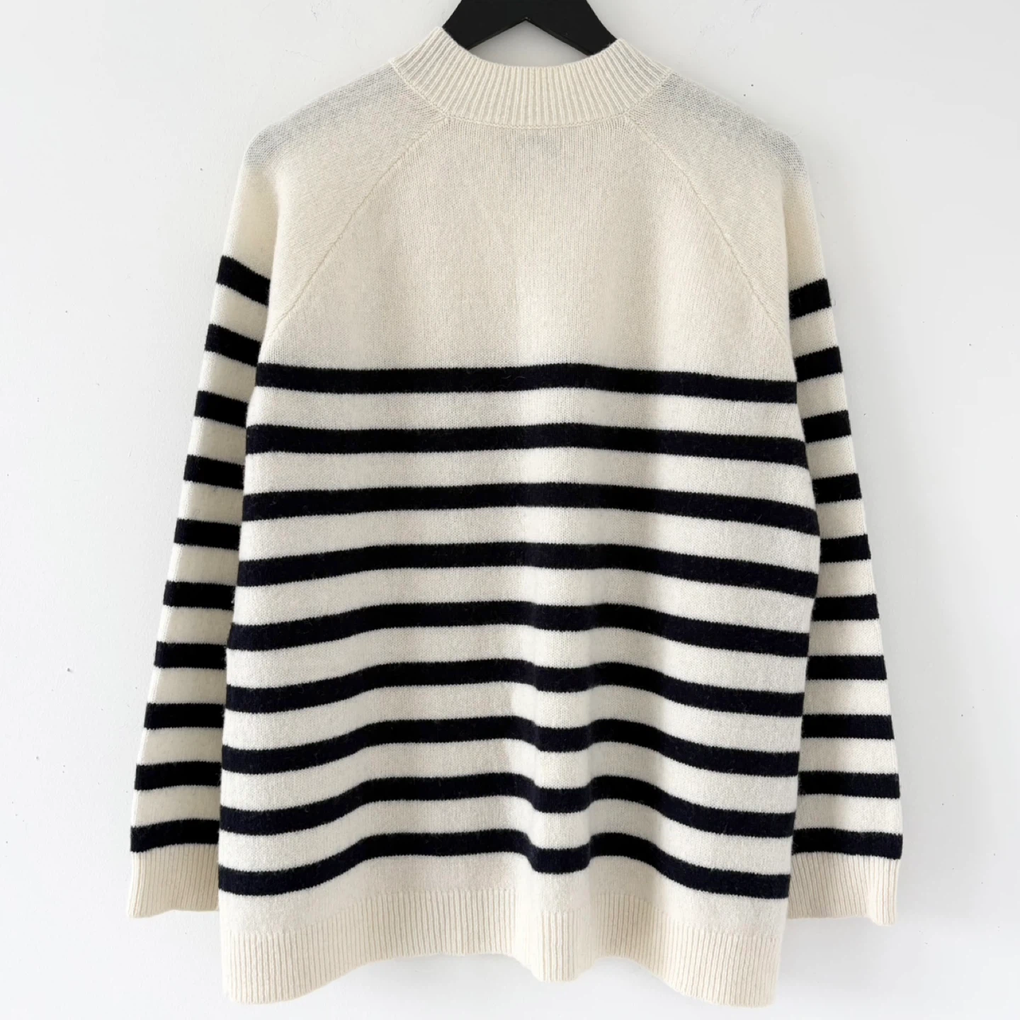 L.L. Bean Wool-Blend Raglan Sleeve Striped Sweater - photo 3