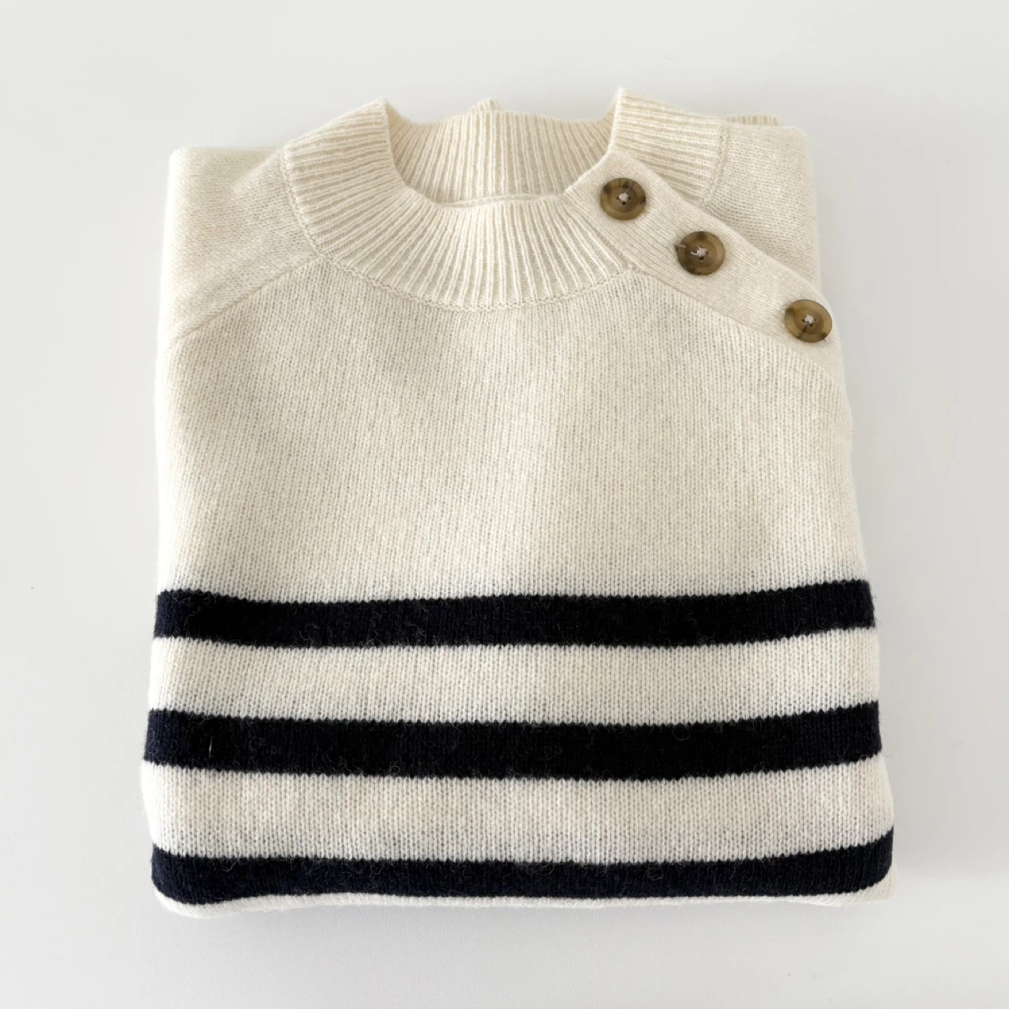 L.L. Bean Wool-Blend Raglan Sleeve Striped Sweater - photo 5