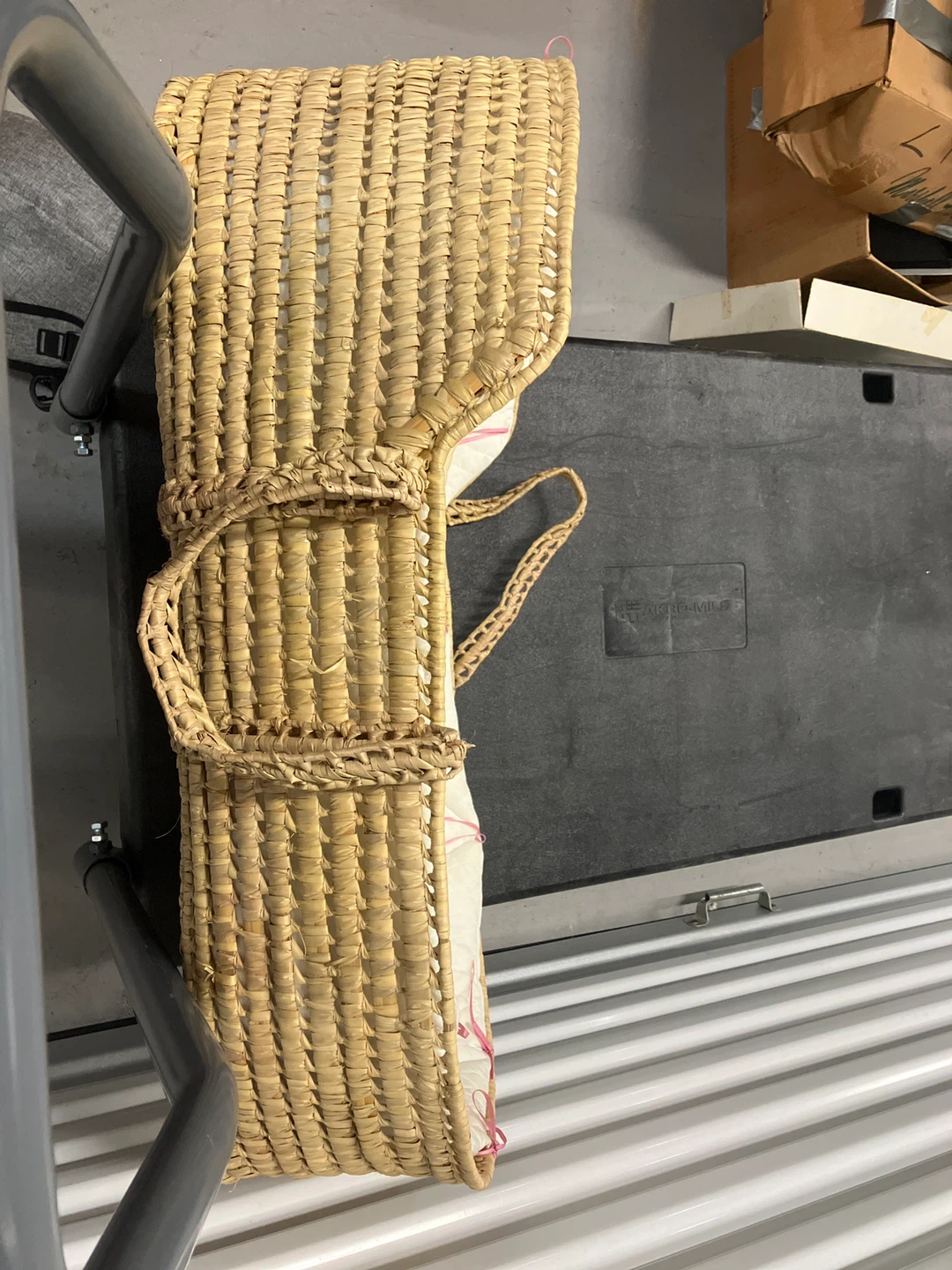 Woven Moses Basket with Padded Interior - photo 3