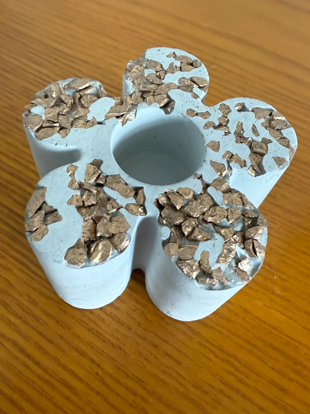 Concrete Flower Candle Holder