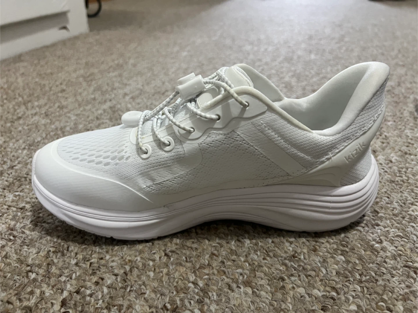 Kizik White Mesh Sneakers