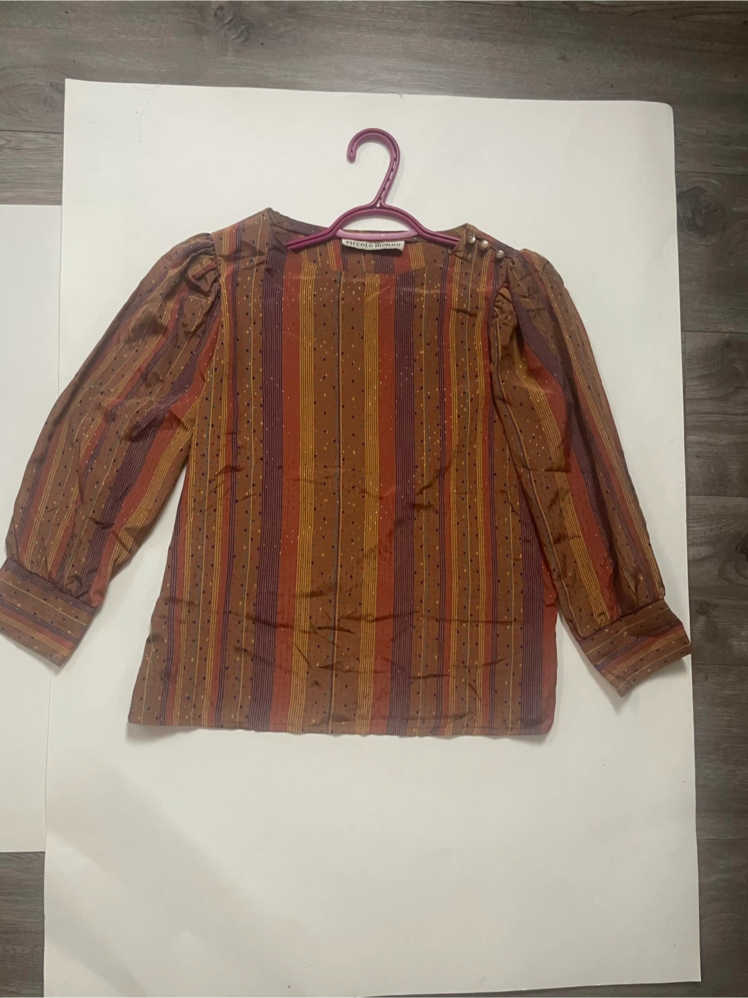 Vintage Striped Blouse Size Large (petite) - photo 3