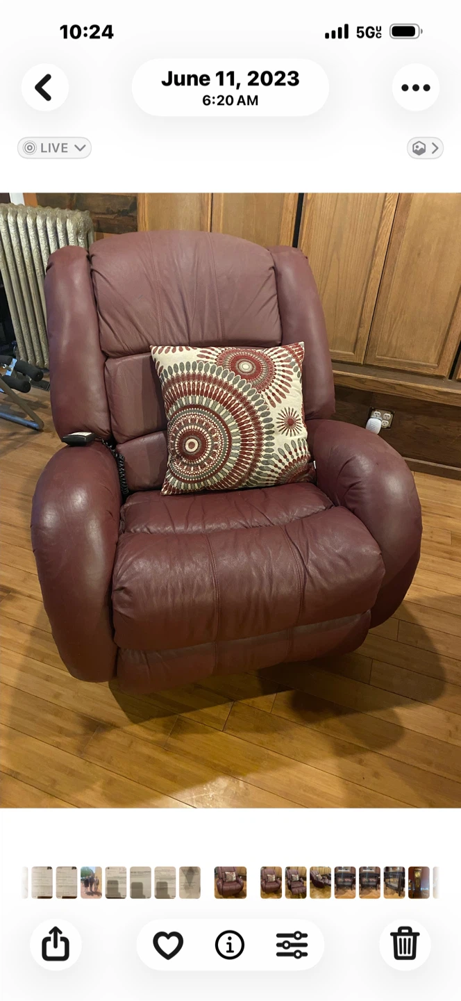 Burgundy Recliner Chair