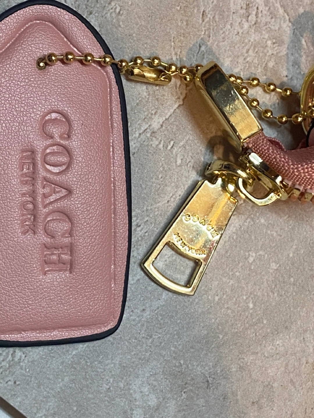 Coach Pink Signature Pattern Wristlet Pouch - photo 3
