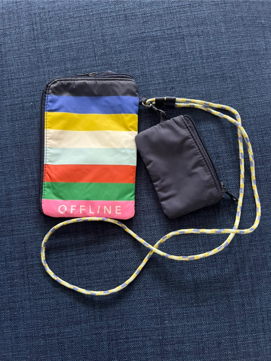 OFFLINE by Aerie Multi-Color Striped Pouch with Lanyard - photo 2
