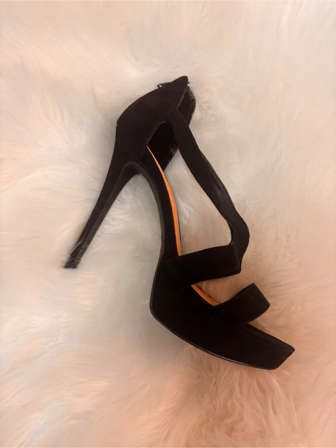 Forever 21 Black Suede Platform Heels - photo 2