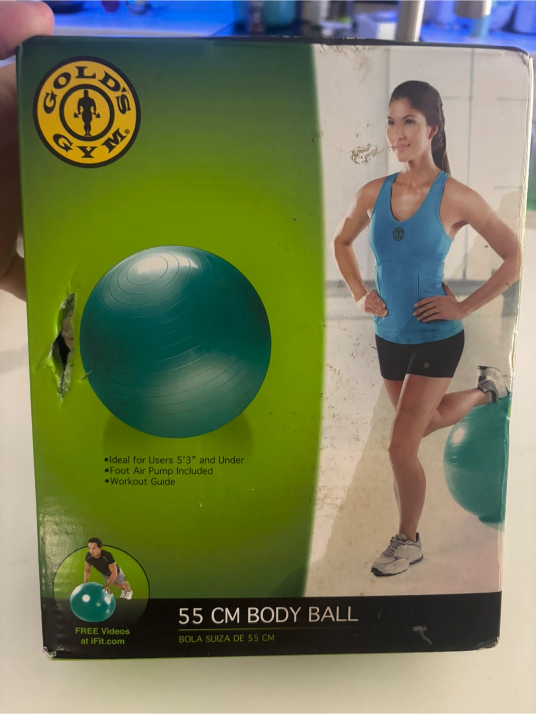FREE WITH ANY PURCHASE Golds  Gym Body Ball & DVD