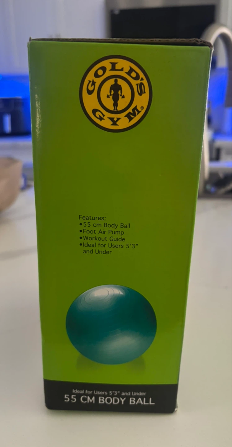 FREE WITH ANY PURCHASE Golds  Gym Body Ball & DVD - photo 2