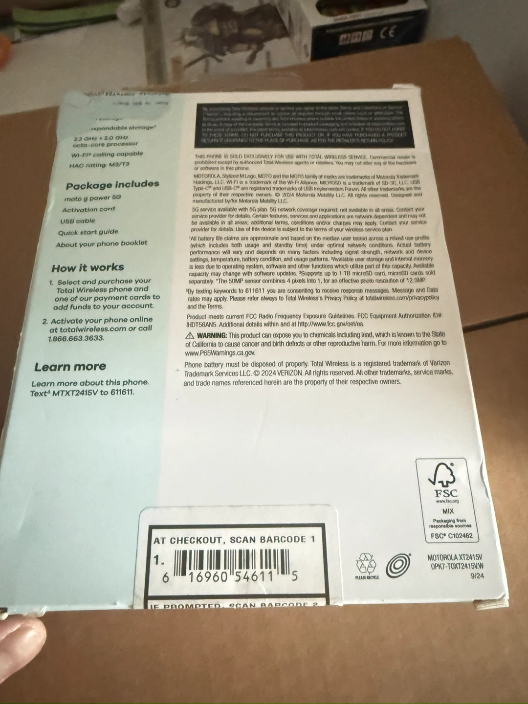 Motorola Moto G Power 5G Cell Phone - photo 2