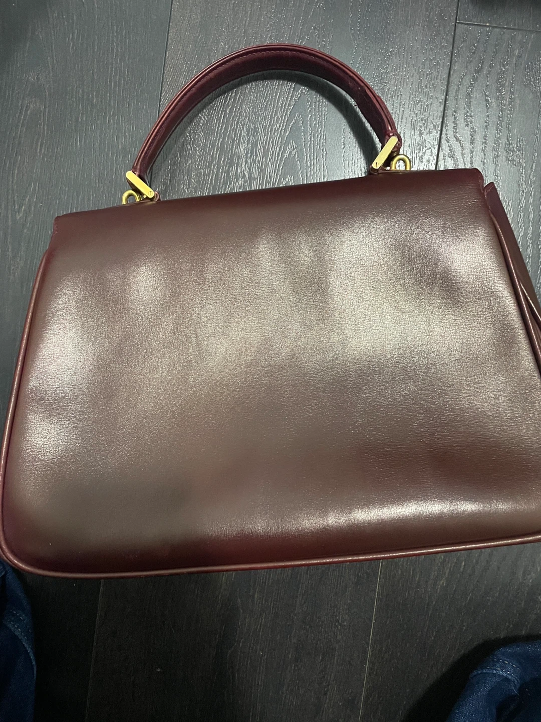 Bally Leather Handbag - Burgundy - photo 2