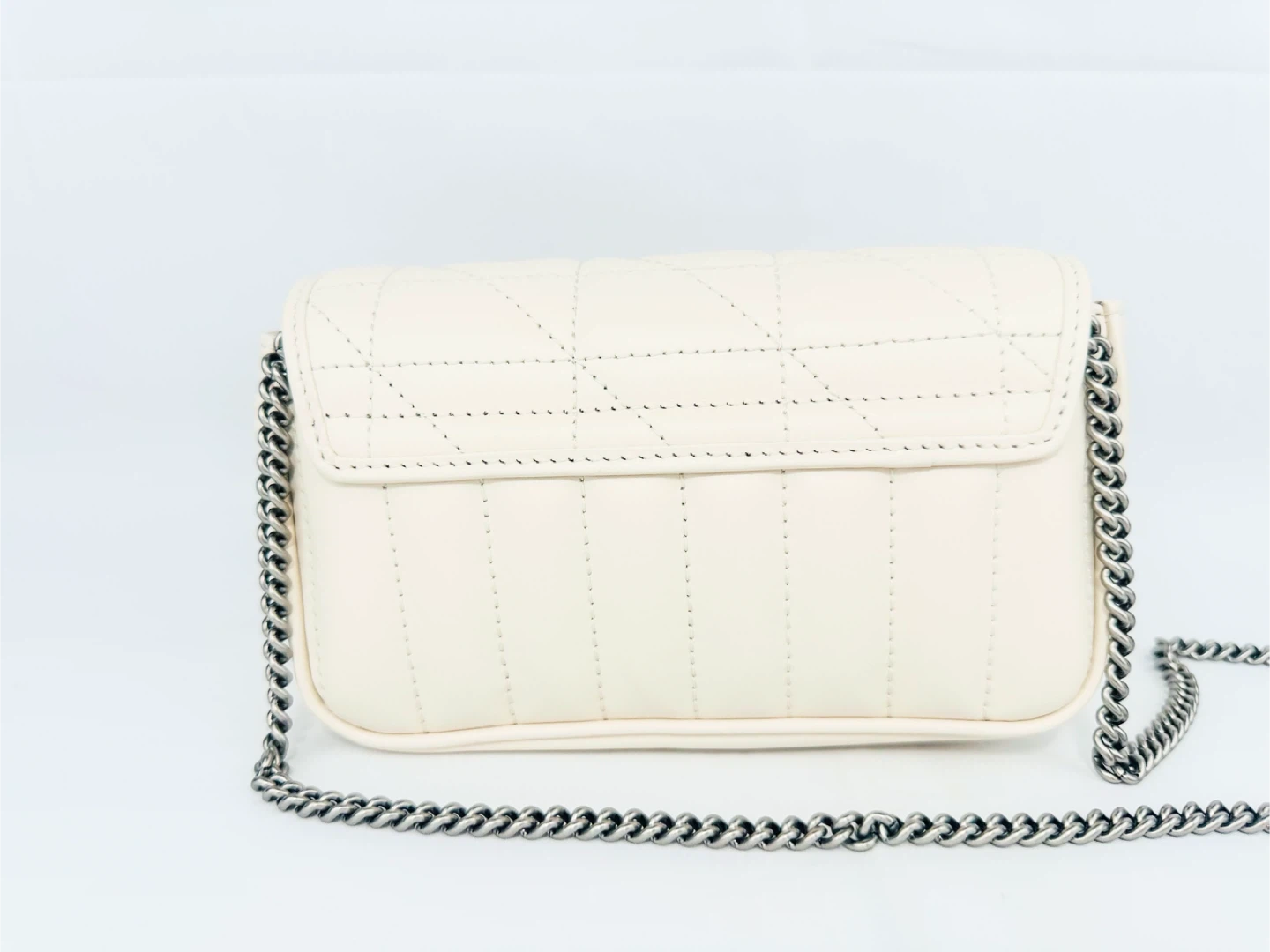 Gucci Aria Super Mini GG Marmont Bag (Mystic White) - photo 5