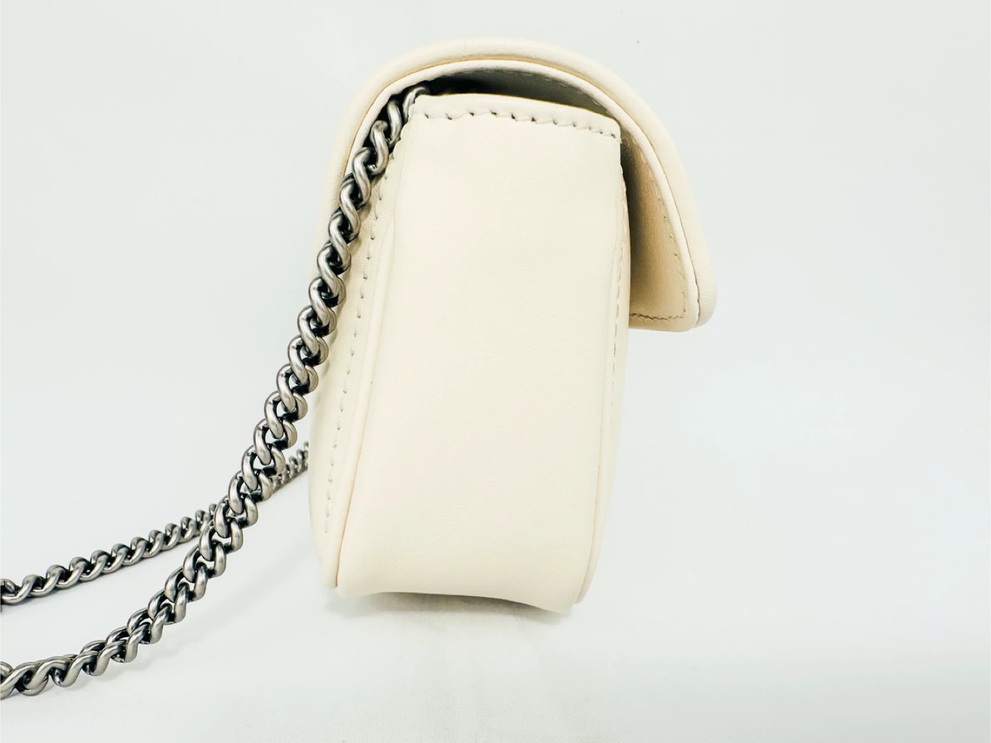 Gucci Aria Super Mini GG Marmont Bag (Mystic White) - photo 4