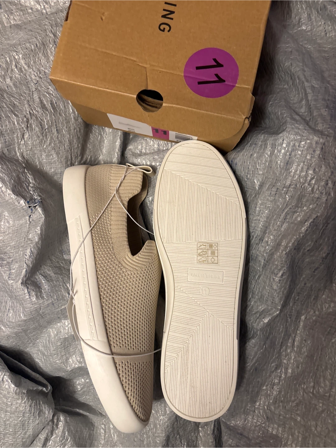 Call It Spring Women's Slip-On Sneakers - Tan - Size 11 - photo 2