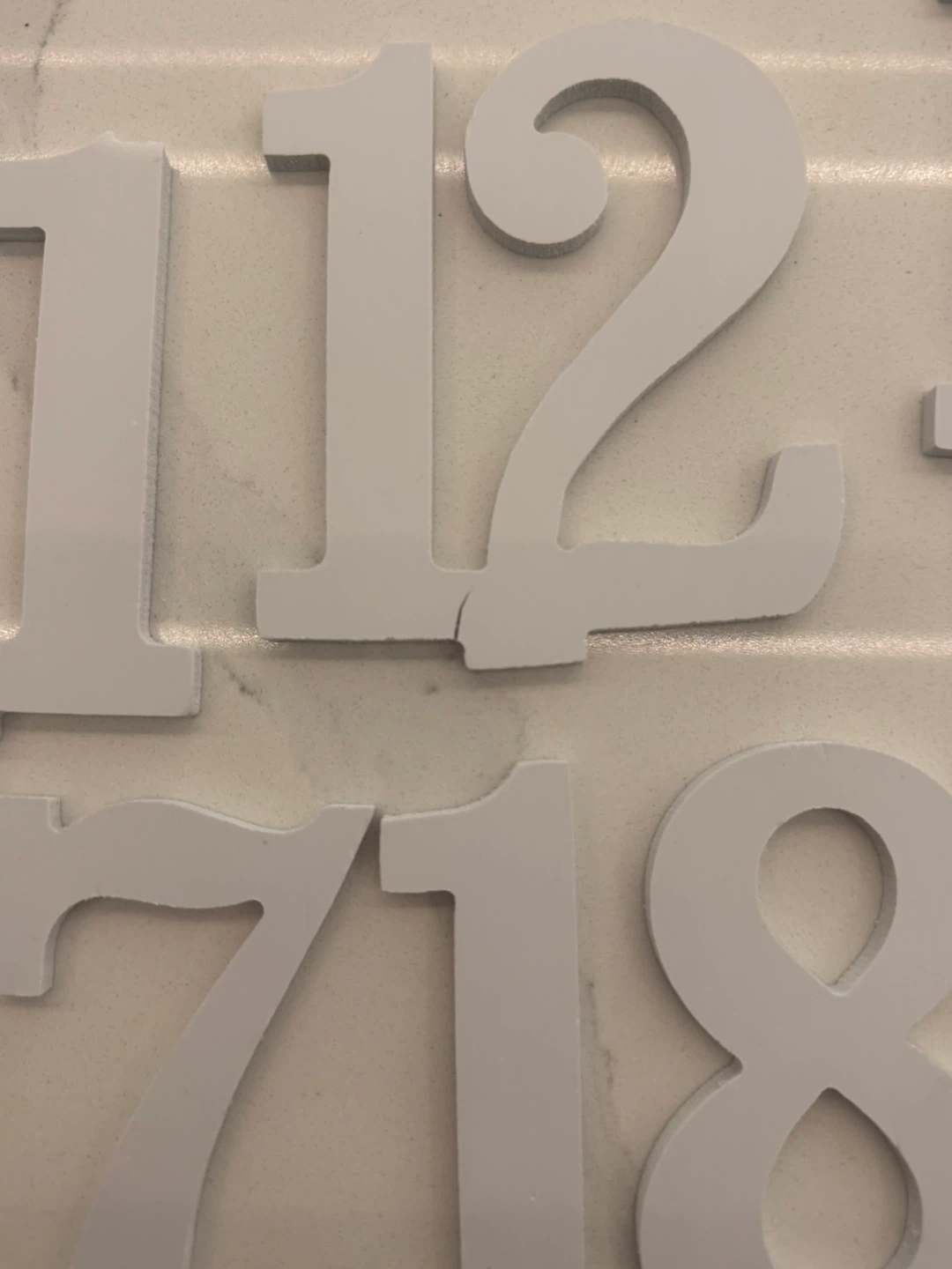 White Wooden Table Numbers 1-20 - photo 2