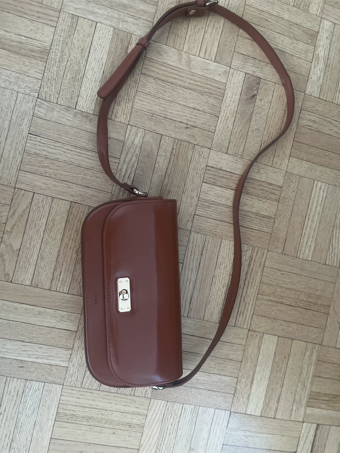 Donkie Brown Leather Crossbody Bag