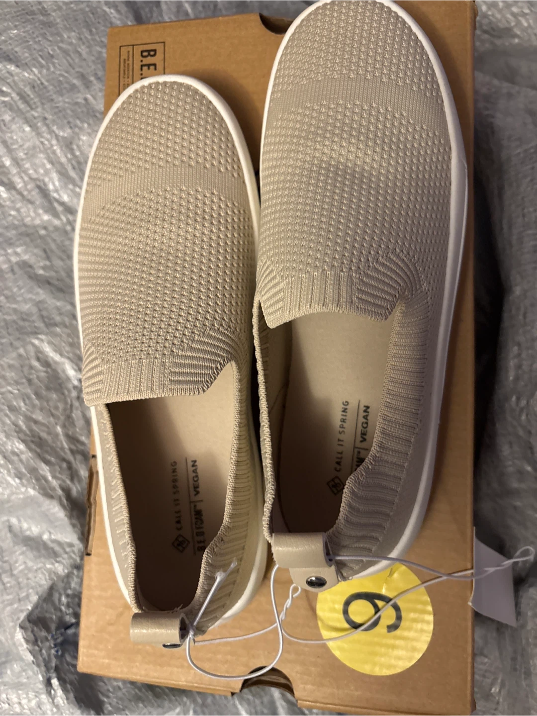 Call It Spring Women's Vegan Slip-On Sneakers - Size 6