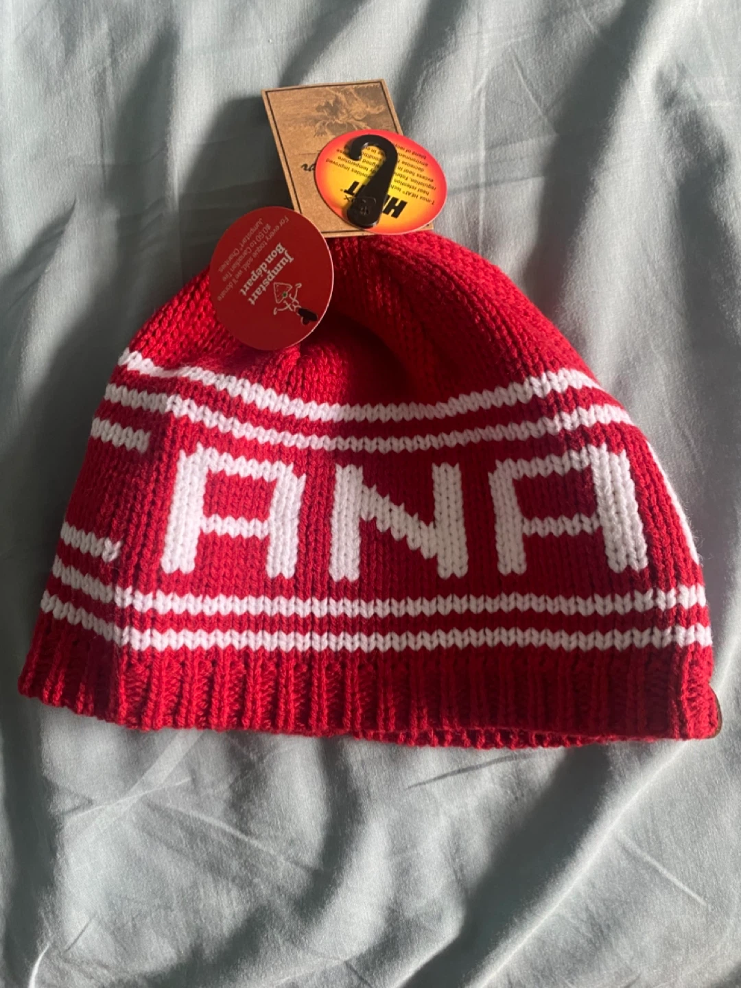 Red and White Canada Beanie Hat