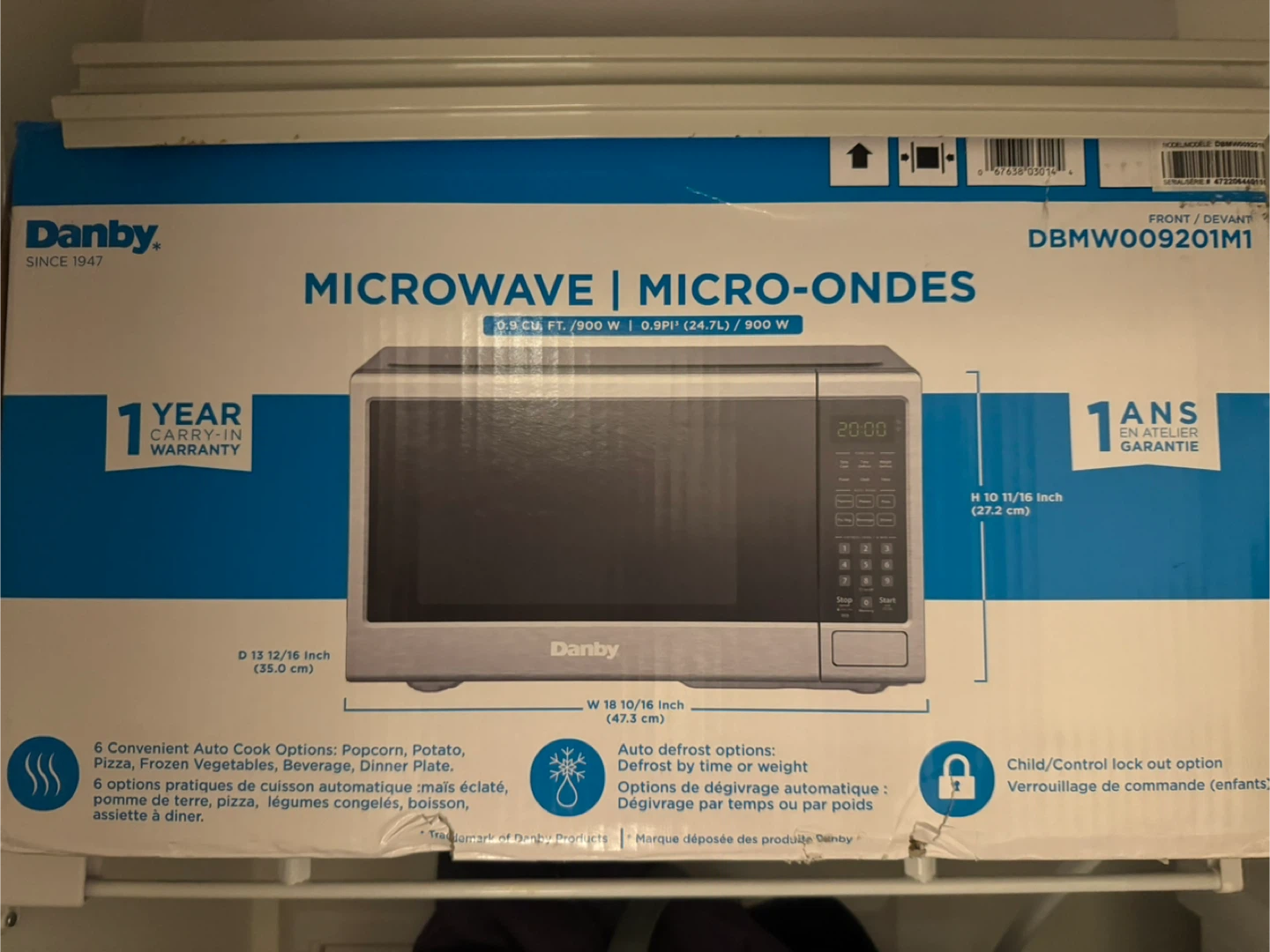 Danby 0.9 cu. ft. Microwave - photo 4