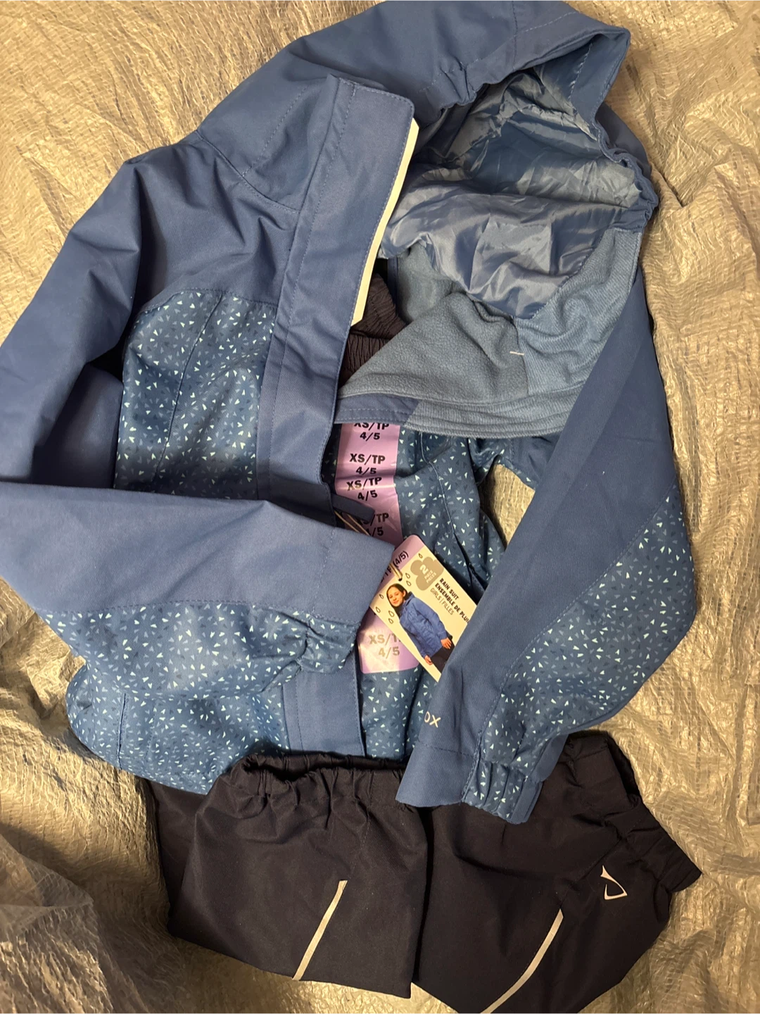 Paradox Girls Rain Suit XS/TP (4/5) Blue