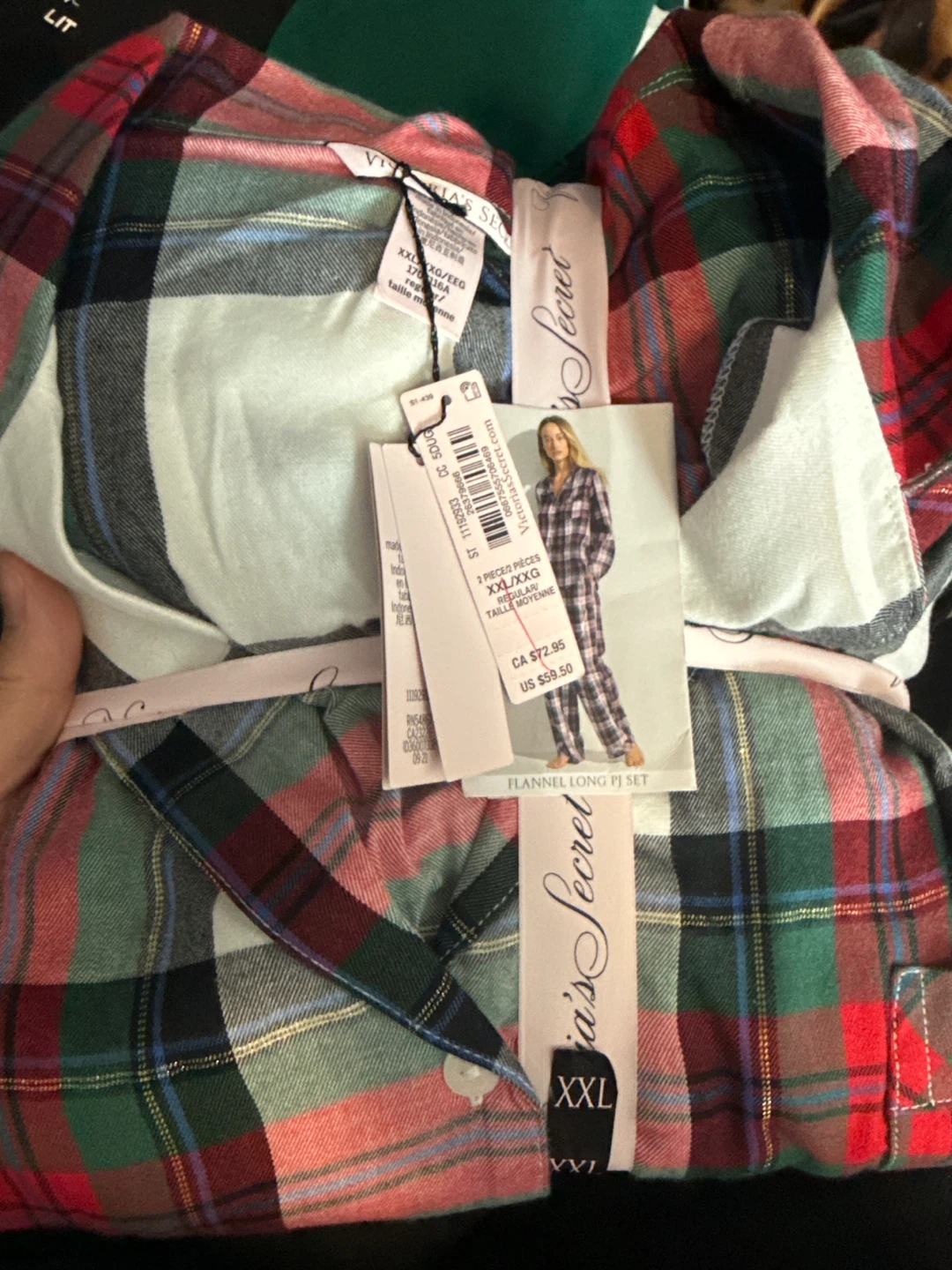 Victoria's Secret XXL Flannel Long PJ Set