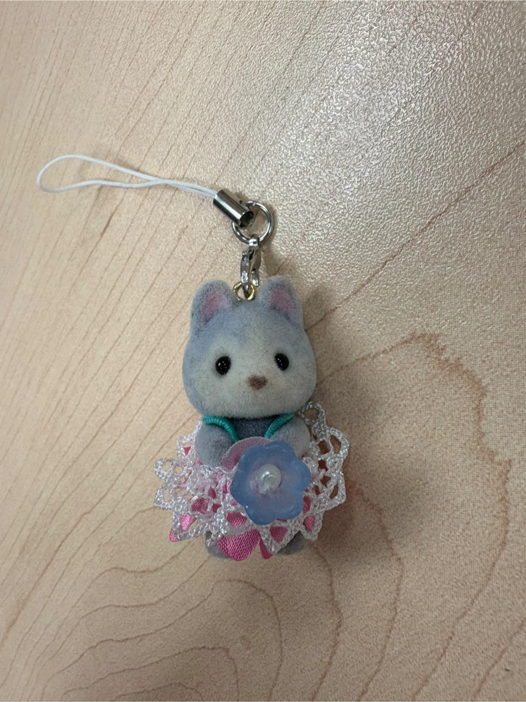 CALICO CRITTERS Custom Phone Charm Keychains! HUSKY Baby