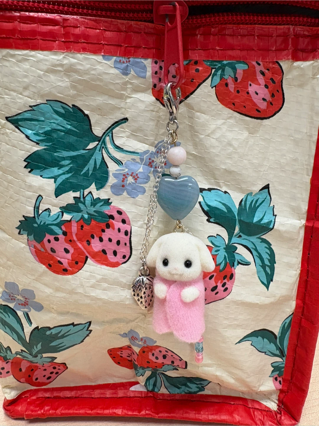 CALICO CRITTERS Custom Phone Charm Keychain! Flora Rabbit Baby - photo 4