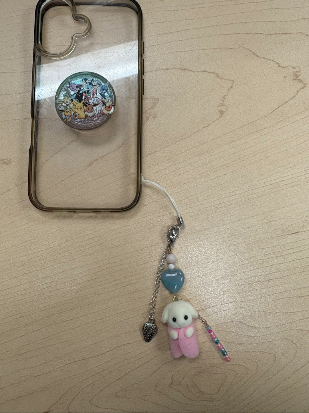 CALICO CRITTERS Custom Phone Charm Keychain! Flora Rabbit Baby - photo 2