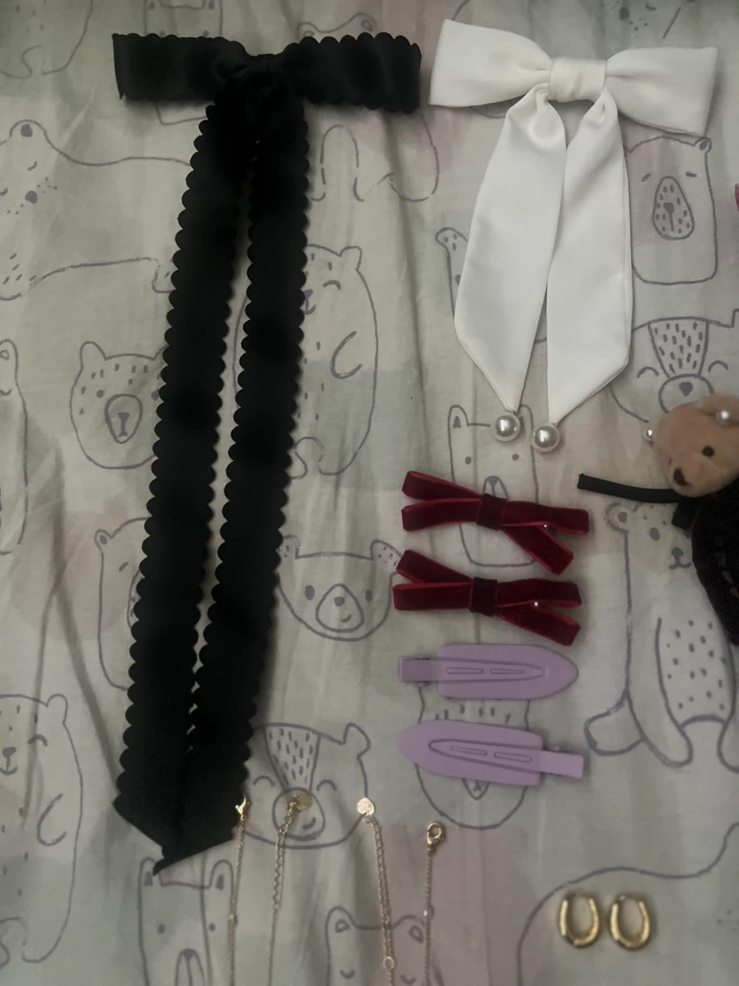 🎀✨ Cute Accessories Bundle Set (Jewelry + Hair Accessories) ✨🎀 - photo 3