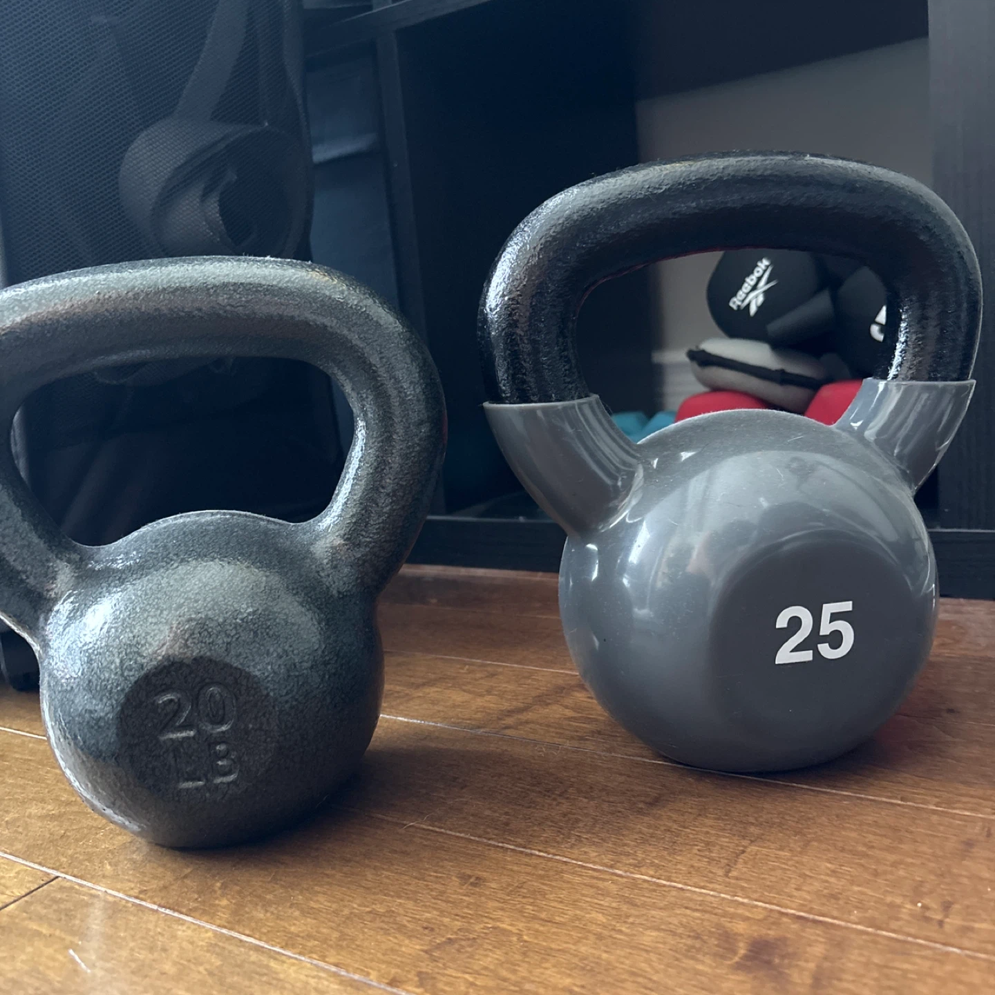 20 LB and 25 LB Kettlebells