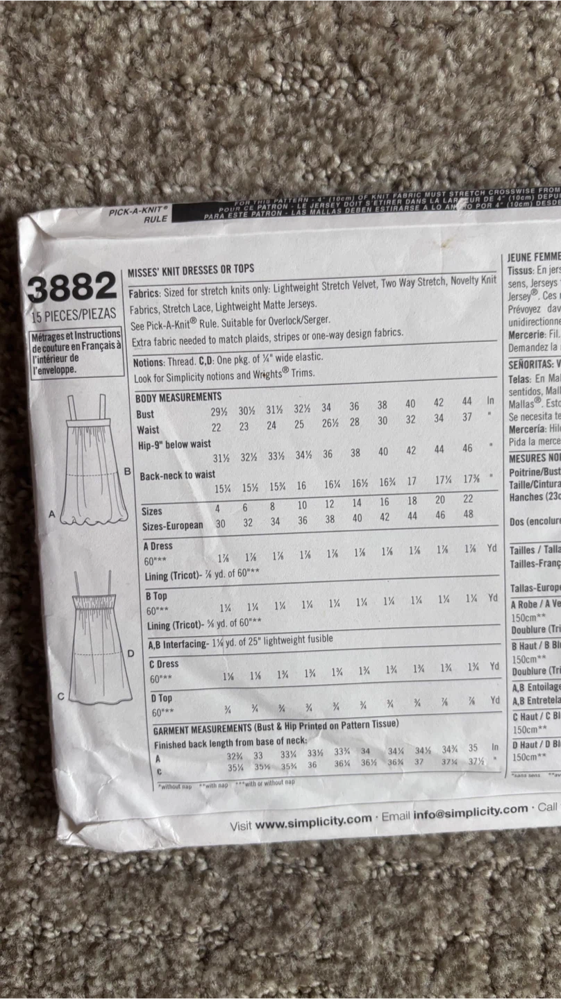 Simplicity Sewing Pattern for Sizes (4-12) Knit Dresses Tops - photo 3