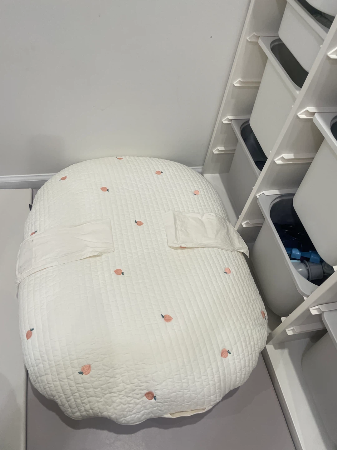Quilted Baby Nest with Peach Pattern 🥕 - photo 2